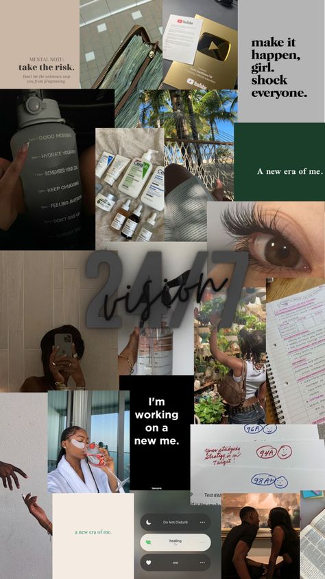 Vision Collage, 2023 Vision Board, Dream Life Goals, Vision Board Template, Manifesting Vision Board, Vision Board Examples, Life Goals Future, Digital Vision Board, Affirmation Board