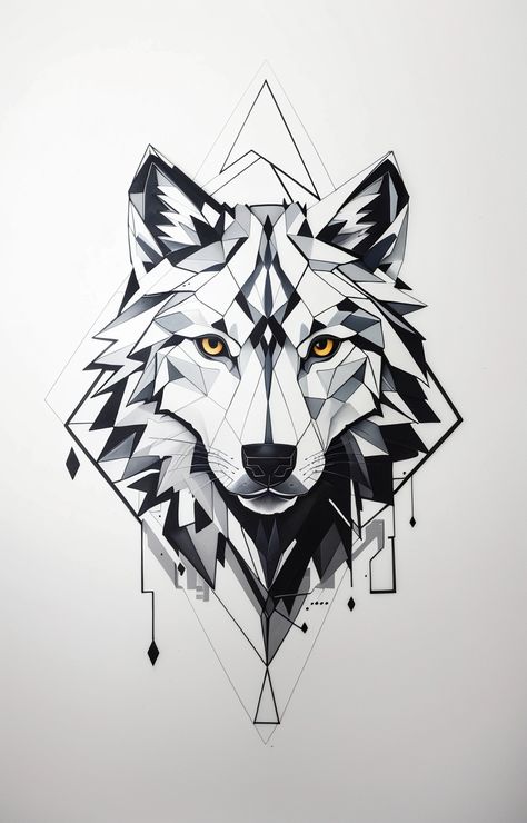 Wolf Face Tattoo, White Wolf Tattoo, Small Fox Tattoo, Arm Cover Up Tattoos, Dotwork Tattoo Mandala, Mandala Wolf, Geometric Wolf Tattoo, Fox Tattoo Design, Wolf Tattoo Sleeve