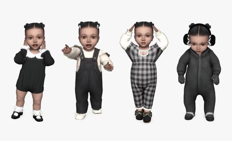 kemie 🐻 / #lookbook Sims 4 Lookbooks Cc Kids, Sims4 Child Cc, Ts4 Cc Kids, Child Sims 4 Cc, Sims Baby, Cc Clothes, Sims 4 Expansions, Children Wear, Save File