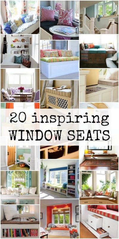 Pinterest Living Room, Window Seats, Window Benches, Window Seat, Front Room, Reading Nook, My New Room, Built Ins, Home Fashion