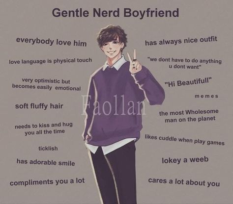 Nerd Boyfriend, Type Of Girlfriend, Character Tropes, Types Of Boyfriends, Relationship Dynamics, Writing Inspiration Prompts, Bluetooth Remote, In The Bedroom, Lovey Dovey