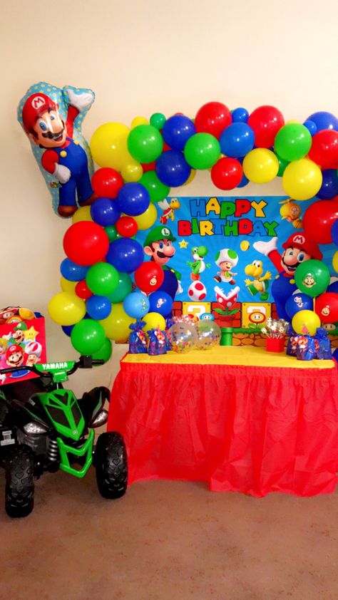 Mario Bros Birthday, Birthday 5, Mario Bros Party, Super Mario Birthday Party, Mario Birthday Party, Super Mario Birthday, Mario Birthday, Mario Party, 9th Birthday