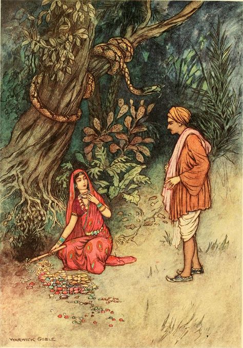 Warwick Goble Michael Hague, Warwick Goble, Error 403, Fairy Book, Fairytale Art, Folk Tales, Hindu Art, Childrens Illustrations, Nursery Rhymes