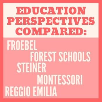 All 5 Early Childhood Education Perspectives Compared (2020) Early Childhood Education Classroom, Early Childhood Education Quotes, Early Childhood Education Activities, Steiner Waldorf, Reggio Emilia Approach, Waldorf School, Montessori Classroom, Forest School, Cognitive Development