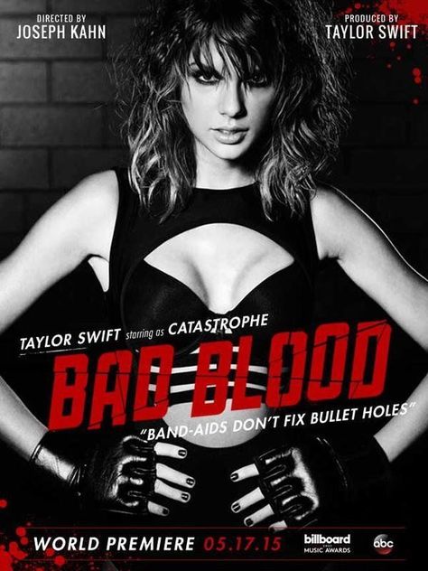 Taylor Swift's 'Bad Blood' Video Is Just As Nuts As We Thought It Would Be | HuffPost Bad Blood Music Video, Taylor Swift Store, Taylor Swift Bad Blood, Taylor Swift Drawing, Action Movie Poster, Taylor Swif, Taylor Swift Web, Celebrity Look Alike, Bad Blood