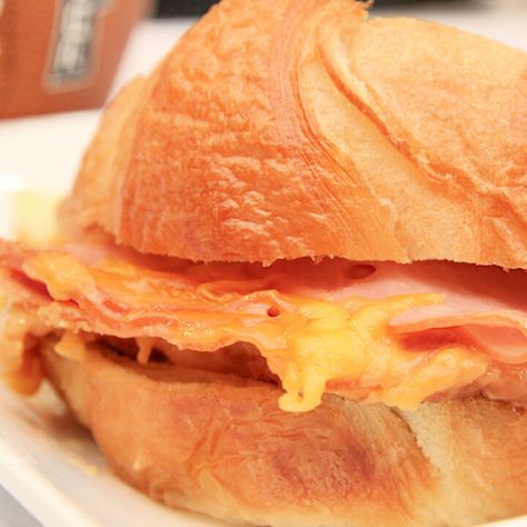 Hot Ham and Cheese Crockpot Sandwiches - Thrifty Nifty Mommy Hot Ham And Cheese Crockpot, Crockpot Sandwiches, Hot Ham And Cheese, Kid Sandwiches, Ham And Cheese Croissant, Bacon And Cheese, Deli Ham, Feeding A Crowd, Cheese Sandwiches