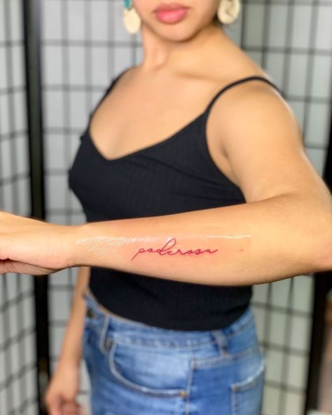 Script Tattoo, Fine Line Tattoo, Red Tattoos, Line Tattoo, Piercing Studio, Tattoo Script, Fine Line Tattoos, Red Ink, Line Tattoos