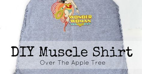 Muscle Shirt Diy, Moisture-wicking Muscle Tee For Workout, Diy Muscle Shirt, Tshirt To Muscle Shirt Diy, Moisture-wicking Crew Neck Muscle Tee For Gym, Wonder Woman Diy, Summer Tube Top, Go-dry Tank Muscle Tee For Gym, Do You Miss Me