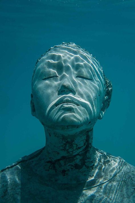 Jason Decaires Taylor, Underwater Sculpture, Underwater Portrait, Underwater Painting, Galleria D'arte, Underwater Art, Photographie Portrait Inspiration, Cicely Mary Barker, David Hockney