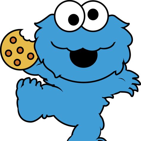 Cookie Monster Images, Baby Cookie Monster, Cookie Monster Wallpaper, Monster Clipart, Happy Birthday Cookie, Cookie Monster Party, Happy Birthday Black, Elmo And Cookie Monster, Sesame Street Cookie Monster