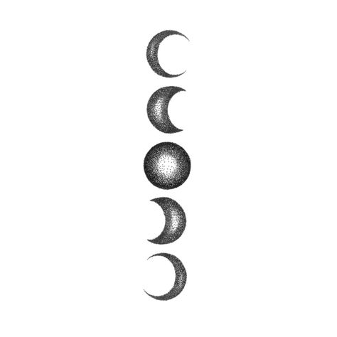 Tattoo Moon Phases, Enlightenment Tattoo, Tattoo Canvas, Wiccan Tattoos, Moon Phases Tattoo, Feminine Symbols, Omerta Tattoo, Pawprint Tattoo, Tattoos Infinity