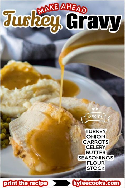 Make this gravy ahead of your big dinner! Easy to make and full of flavor, you'll love this turkey gravy, and so will your family. The Best Turkey Gravy, Easy Turkey Gravy, Make Ahead Turkey Gravy, Best Turkey Gravy, Turkey Gravy From Drippings, Turkey Gravy Easy, Turkey Breast Crockpot, Utah Food, Big Dinner