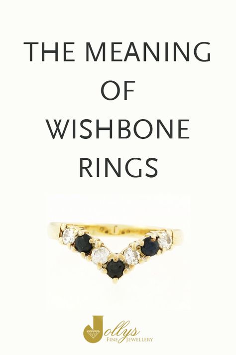 Find out the wonderful meaning of the #wishbone ring! Gold Wishbone Ring, Wishbone Engagement Ring, Wishbone Wedding Ring, Wishbone Ring Stack, Wishbone Rings, Rings With Meaning, Wishbone Ring, Bone Ring, Stacked Wedding Bands