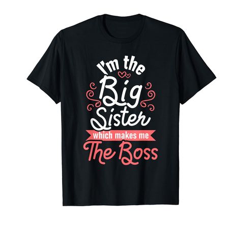 PRICES MAY VARY. Are you the Eldest Sister, Middle Sister, or Youngest Sister? Are you looking for a Birthday Gift or Christmas Gift for your favorite sister? This Sister Lover design is the perfect gift for anyone who shows love and appreciation to their sisters. This Sister Lover design is an exclusive novelty design. Grab this Sister Lover design as a gift for their special day, Graduation Day, Sibling Pregnancy Announcement, and Sibling Gender Announcement. The ideal gift to wear and match y Sibling Pregnancy Announcement, Pregnancy Announcement Sibling, Gender Announcement, Youngest Sister, Big Sister T Shirt, Siblings Funny, Gender Announcements, Cute Pregnancy Announcement, Middle Sister