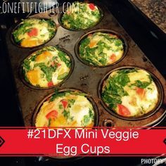 Fixate Meals, Veggie Egg Cups, 21 Day Fix Snacks, 21 Day Fix Recipes, 21 Day Fix Breakfast, 21 Day Fix Diet, 21 Day Diet, 21 Day Fix Meal Plan, Healthy Breakfast Muffins