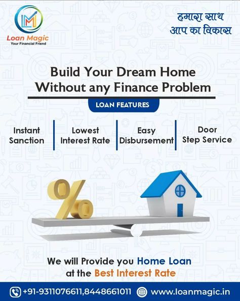 With the cost of living on the rise, saving up for a home loan deposit may seem like a bridge too far. Get Home Loan Instantly🏡 1. Instant sanctions. 2. Lowest interest rate. 3. Easy disbursement. 4. Door step service. . . We will provide you Home Loan at the best interest rates. . . Call- +91-8668661011, +91-9311076611 Visit-www.loanmagic.in . . #loanmagic #marutinandanenterprises #homeloan #loan #housingloan #loancompany #dreamhome Home Loan Poster, Home Loan Advertising, Home Loan Creative Ads, Loan Creative Ads, Loan Poster, A Bridge Too Far, Loan Money, Property Renovation, Ads Creative Advertising Ideas