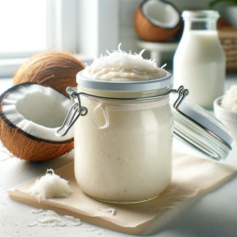 Cooking up Joy - Made with love: Creamy Tropical Coconut Jam Coconut Jam Recipe, Coconut Curd Recipes, Charcuterie Restaurant, Canning Sauces, Coconut Vinegar, Coconut Jam, Banana Jam, Bread Jam, Coconut Jelly