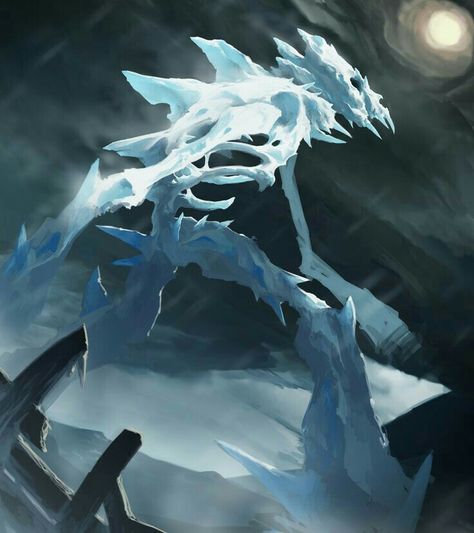 Ice Monster, Evelynn League Of Legends, Ice Dragon, Dnd Monsters, Fantasy Beasts, 다크 판타지, Monster Concept Art, Fantasy Monster, Fantasy Creatures Art