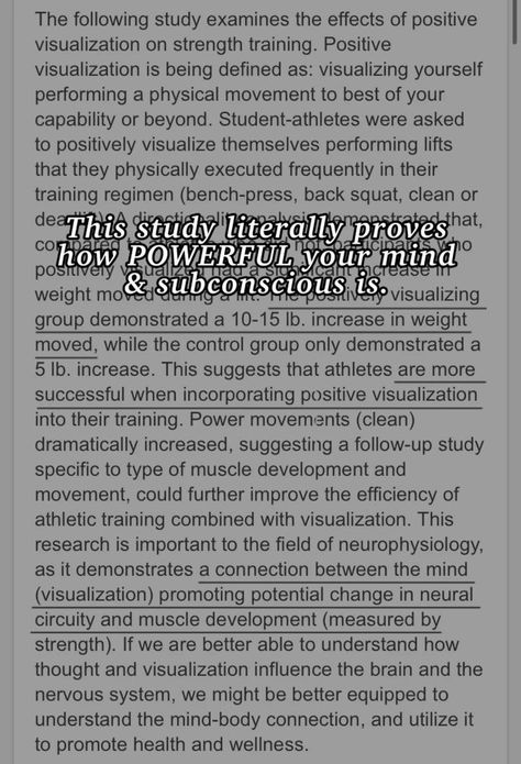 Plenty more studies like this exist out there. You can manifest ANYTHING!!     Manifesting, manifestation, affirmations, affirming, subliminals, success stories. Robotic Affirming Success Stories, Subliminal Manifestation, Manifestation Success Stories, Manifestation Success, Subconscious Mind Power, Positive Visualization, Create Your Dream Life, Scripting Ideas, Spiritual Psychology