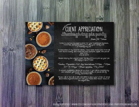 Charity Event Invitation, Pie Thanksgiving, Pie Party, Thanksgiving Pies, Client Appreciation, Pumpkin Apple, Thanksgiving Party, Party Kits, Paper Tree