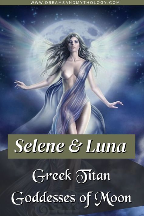 Selene – or Luna as the Romans called her – is the goddess of the moon, driving a horse-drawn chariot across the night sky. Most famous classical poets describe her beauty as so intriguing that gods and mortals alike could not resist her godly charms. #Selene #Luna #GoddessofMoon Selene Goddess Of The Moon Art, Selene Goddess Of The Moon Aesthetic, Moon Mythology, Fantasy Werewolf, Selene Goddess Of The Moon, Goddess Luna, Moon Goddesses, Witchy Items, Moon Goddess Art