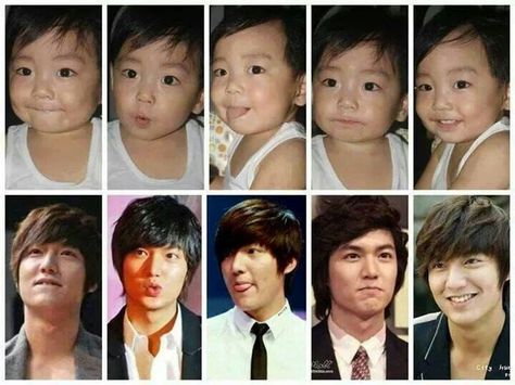 Lee minho then and now Lee Min Ho Baby Pictures, Ho Baby, Boys Before Flowers, The Great Doctor, Lee Min Ho Photos, Childhood Pictures, Drama Memes, Cute Love Stories, Lee Jong Suk