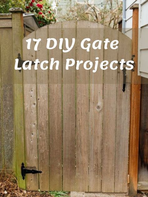 Bring more security to your place and keep your kids playing in the yard with a gate latch. There are different types of gate latch; chain gate latch, gate latch lock, childproof gate latch, and so on. It depends on what you want and what you're trying to achieve. You can customize any type you like to suit your preference. So, to make the building easy for you, I've brought 17 DIY gate latch projects that will #gate #Latch Fence Latch Ideas, Horse Shoe Gate Latch Ideas, Garden Gate Door Ideas, Fence Gate Latch Ideas, Gate Locks Outdoor Diy, Garden Gate Latch Ideas, Gate Closures Ideas, Fence Gate Lock Ideas, Wooden Gate Latch Ideas