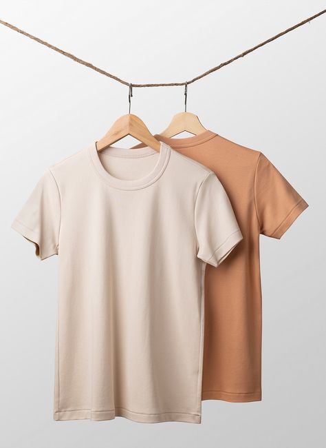 Selling Clothes Online, T-shirt Photography, Beige T Shirt, Photography Shirts, Shooting Studio, Tshirt Photography, Beige T Shirts, Clothing Displays, Basic Wear