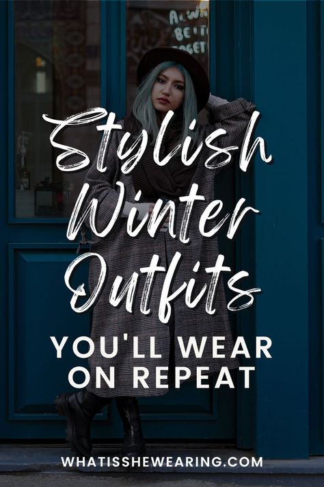 stylish outfits Nice Winter Outfits, Casual Chic Winter Outfits, Winter Dresses With Boots, Affordable Winter Outfits, Winter Fashion Ideas, Casual Chic Winter, Winter Outfits For Women, Winter Fashion Trends, Plus Size Winter Outfits