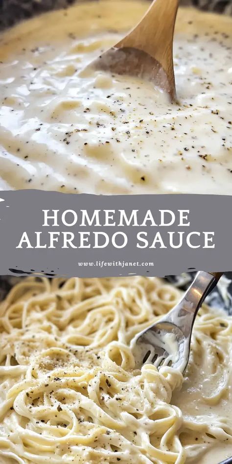 Homemade Alfredo Sauce Parmesan Pasta Sauce, Homemade Alfredo Sauce Recipe, Garlic Parmesan Pasta, Alfredo Sauce Recipe Easy, Alfredo Sauce Recipe Homemade, Makanan Italia, Resep Pasta, Homemade Alfredo, Alfredo Sauce Recipe