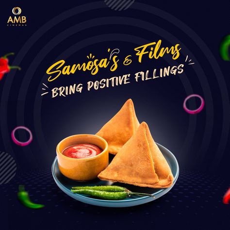 Veg Samosa, Leaf Photo, Food Poster Design, Samosa, Food Poster, Creative Ads, Cafe Interior, Graphic Designs, Photo Effects