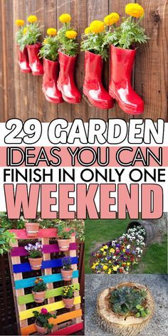 Easy DIY Garden Ideas | Looking for a fun weekend gardening project? These cheap garden ideas are the perfect way to personalize your space on a budget. #garden #gardening #diygarden #diy #projects Fun Garden Projects, Garden Ideas Budget Backyard, Backyard Crafts, Garden Diy On A Budget, Diy Garden Ideas, Backyard Flowers Garden, Garden Ideas Cheap, Budget Garden, Children's Garden