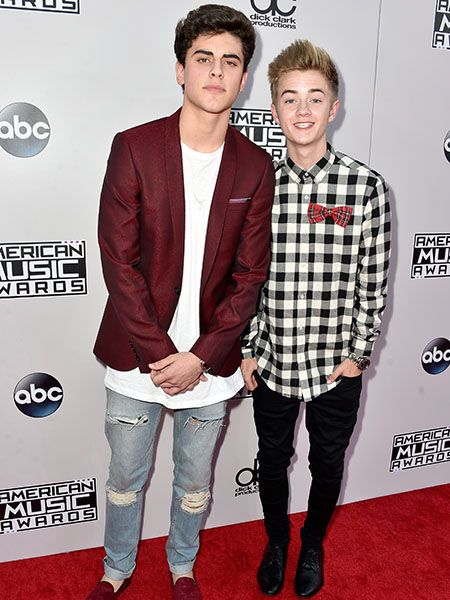 Jack Glinsky and Jack Johnson of Jack and Jack on the #AMAs red carpet ripped jeans, untucked shirts - what did Mama tell you Derek Luh, Omaha Squad, Jack Edwards, Jack G, Carter Reynolds, Jack Gilinsky, Matthew Espinosa, Jack Jack, Magcon Boys