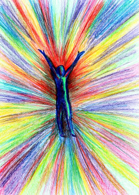 Rainbow Colored Pencil Art, Abstract Art Colored Pencil, Abstract Color Pencil Art, Trippy Pencil Drawings, Abstract Colored Pencil Art, Colored Pencil Doodles, Abstract Colored Pencil, Journal Intentions, Pencil Crayon Drawing