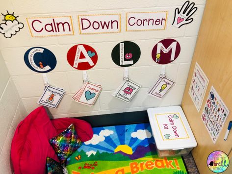 The Ultimate Guide to Setting up a Calm Down Corner in your Classroom - Long After The Bell Rings Calming Corner Ideas, Learning Activities For Preschool, Sel Activities, Calm Down Bottle, Calming Corner, Social Emotional Activities, Corner Ideas, Calm Down Corner, Calming Strategies