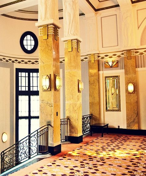 Art Deco Shanghai on Behance Art Deco Hallway, Art Deco Ideas, Art Deco Inspiration, Chinese Art Deco, Art Deco Interior Design, Vintage Architecture, Art Deco Decor, Art Deco Buildings, Deco Decor