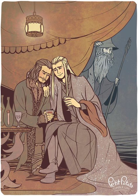 petitpotato:  Apparently I enjoy drawing Thranduil - drinking and in good company Lotr Fanart, Hobbit Fanart, Legolas And Aragorn, Legolas And Thranduil, Middle Earth Art, Elf Art, Lotr Art, Thranduil, Jrr Tolkien