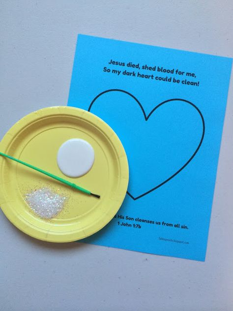 faith sprouts: White Heart Sin Separates Us From God Craft, Create In Me A Clean Heart Craft, Clean Heart Craft, Sinners Prayer, Snow Crafts, Christian Activities, Sunday School Crafts For Kids, Preschool Bible, Faith Formation