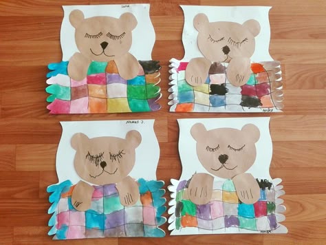 Preschool Bear Art, Bears Preschool Theme Art Projects, Bear Art Projects For Kids, Bear Art Activities For Preschoolers, Preschool Art Bear, Bear Crafts Preschool, Polar Bear Craft, Teddy Bear Crafts, Kindergarten Art Lessons