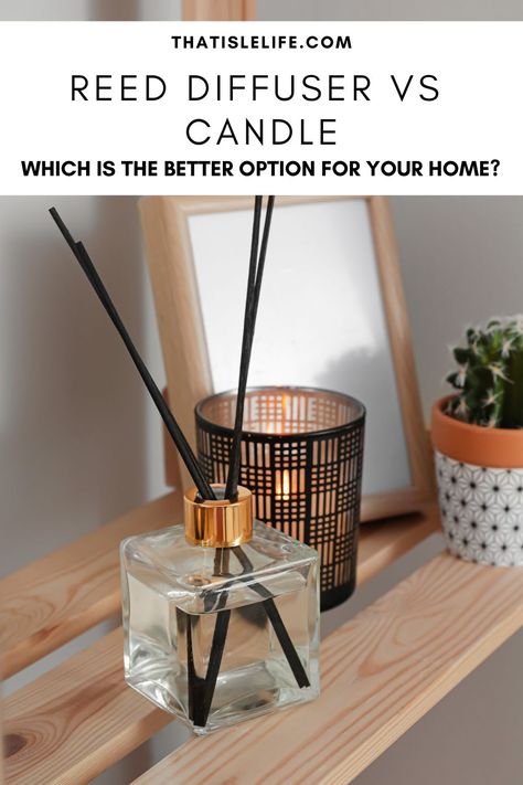 Reed Diffuser VS Candle - Which is Better For Your Home? Low Carb Sweeteners, Reed Diffusers, Scent Diffuser, Smell Fresh, House Smells, Diffuser Blends, Reed Diffuser, Smell Good, Scented Candles