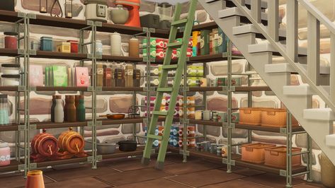 Farmhouse Cellar - The Sims 4 Rooms / Lots - CurseForge Farmhouse Cellar, Storage In Basement, Sims 4 Rooms, Potion Shop, Kerbal Space Program, App Home, Best Mods, World Of Tanks, Farmhouse Style House