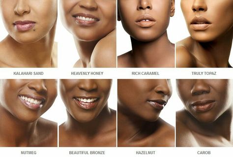 Black Opal shade chart Simple Party Makeup, Skin Color Chart, American Makeup, Party Make-up, African American Makeup, Bali Body, Lip Scrubs, Foundation Shades, Trendy Makeup