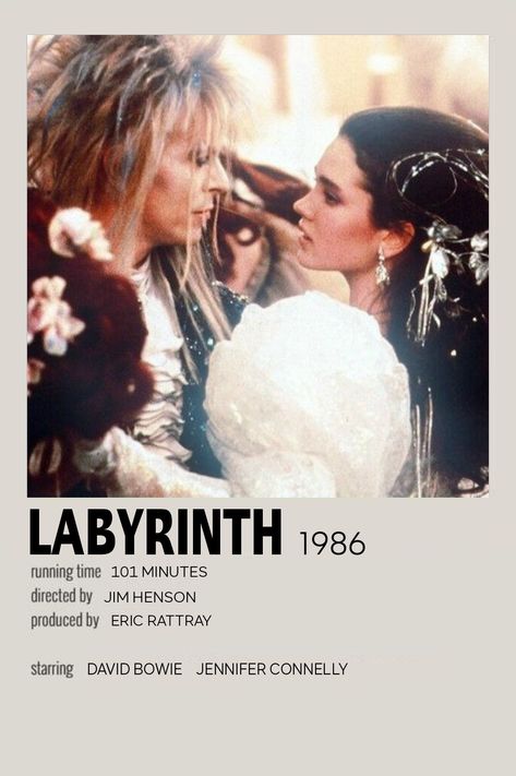 Labyrinth Minimalist Movie Poster Labyrinth Movie Poster, Labyrinth Poster, Labyrinth 1986, Labyrinth Movie, Goblin King, Minimalist Movie Poster, Star David, Jennifer Connelly, Jim Henson