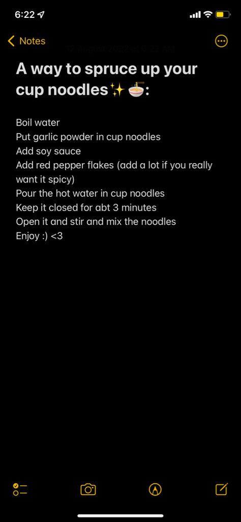 A way to have your cup noodles taste better :) Tbh I did this out of impulse snd took the risk of it tasting horrible💀 Cup Noodle Recipes, How To Make Cup Of Noodles Better, Cup Of Noodles Recipes, Cup Of Noodles Hacks, Cup Noodles Recipes, How To Make Ramen Noodles Better, Cup Noodles Aesthetic, Instant Noodles Aesthetic, Quick Drink Recipes