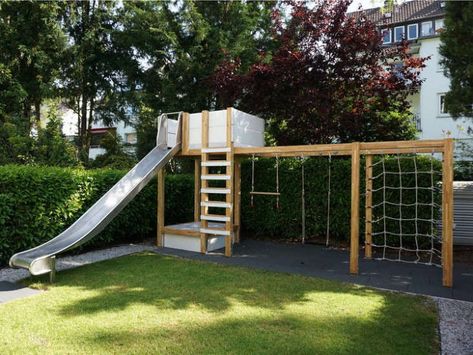 Swing Set Diy, Backyard Playset, Kids Yard, Play Area Backyard, Backyard Kids Play Area, Kids Backyard, Backyard Swings, Diy Playground, Playground Design