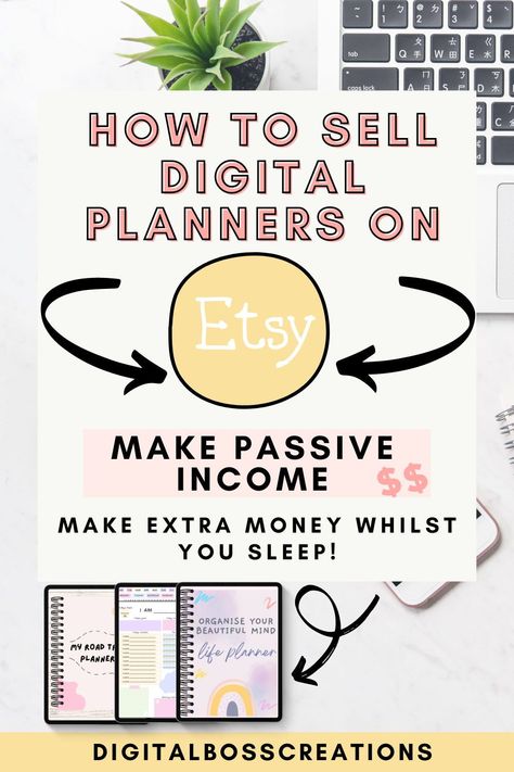 How To Make A Digital Journal To Sell, Selling Digital Planners On Etsy, Making Planners To Sell, Creating Digital Planner, Easy Digital Products To Sell, Digital Art Selling, Digital Things To Sell, Selling Planners On Etsy, Best Selling Digital Products On Etsy