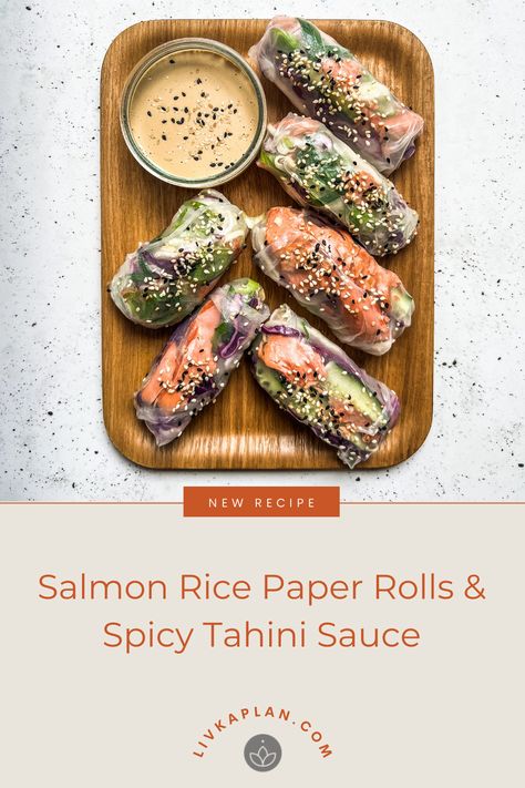 Salmon Rolls Rice Paper, Smoked Salmon Rice Paper Rolls, Salmon Rice Wrap Recipes, Salmon And Rice Paper, Rice Paper Recipes Salmon, Salmon Summer Rolls, Smoked Salmon Spring Rolls, Salmon Rice Paper Bites, Salmon Rice Paper Rolls