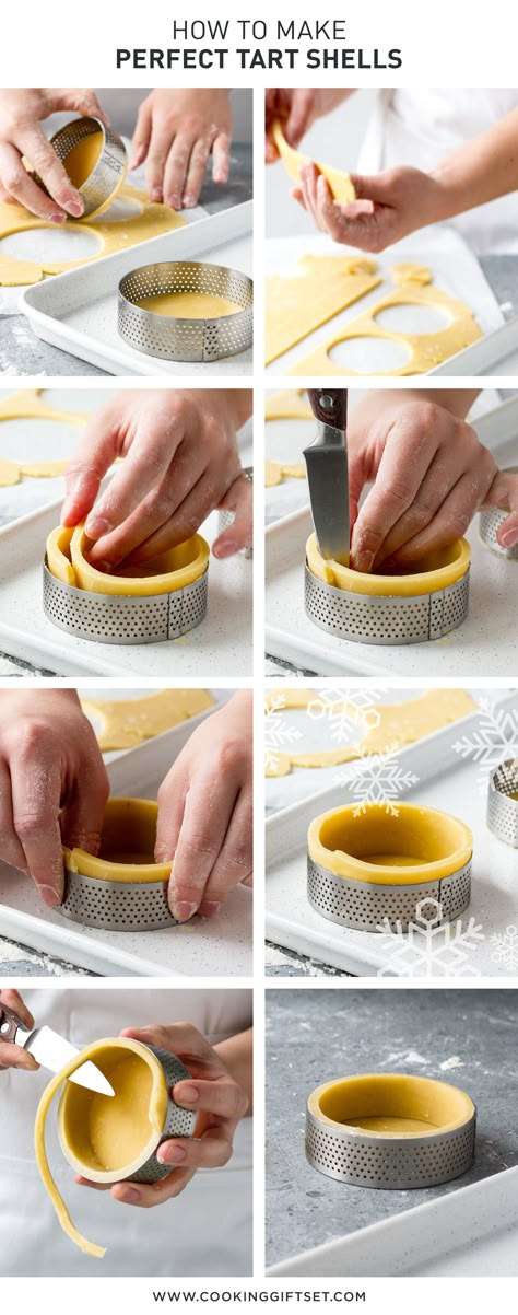 How to Make a Tart Crust Like a French Pastry Chef – Cooking Gift Set Co. Parisian Patisserie, Tart Crust Recipe, Mini Tart Recipes, French Pastries Recipes, French Tart, Tart Crust, Pastries Recipes, Mini Torte, Tarts Crust