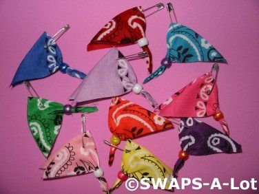 Mini Bright Bandana SWAP SWAPS Kit for Girl Kids Scout makes 50 Scout Swaps, Bandana Girl, Girl Scout Daisy, Girl Scout Activities, Girl Scout Camping, Daisy Scouts, Girl Scout Juniors, Girl Scout Swap, Girl Scout Crafts