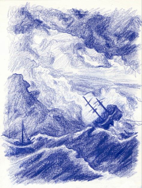 Part of my mermaids and sirens series Stormy Sea Drawing, Art Color Pencil, Sea Drawing, Sea Colour, Stormy Sea, Sea Art, Color Pencil, Art Color, Sirens